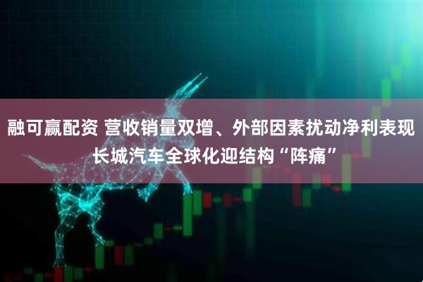 融可赢配资 营收销量双增、外部因素扰动净利表现 长城汽车全球化迎结构“阵痛”